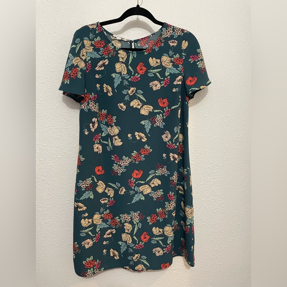 Maurices Dress Women's Small Teal Floral colorful Casual Boho Summer Style